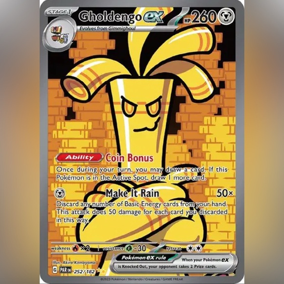 Pokemon Other - LGholdengo ex 252/182 Pokémon Card (Mint Condition!)